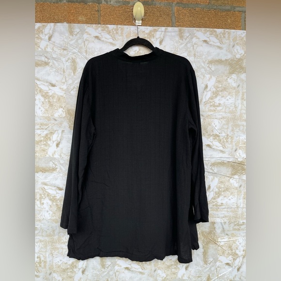 Eileen Fisher button up tunic size large - Picture 6 of 8